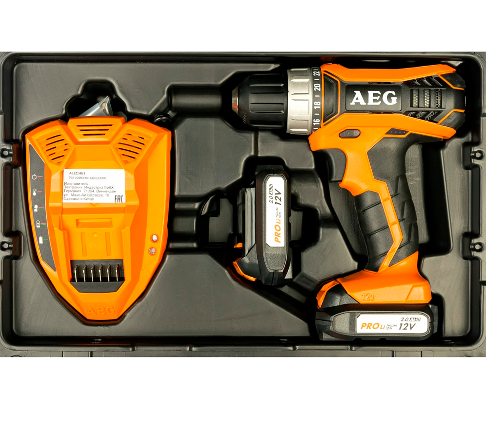 Mașină de înșurubat cu acumulator AEG BS12G3 Li-202C 12V 2Ah-5