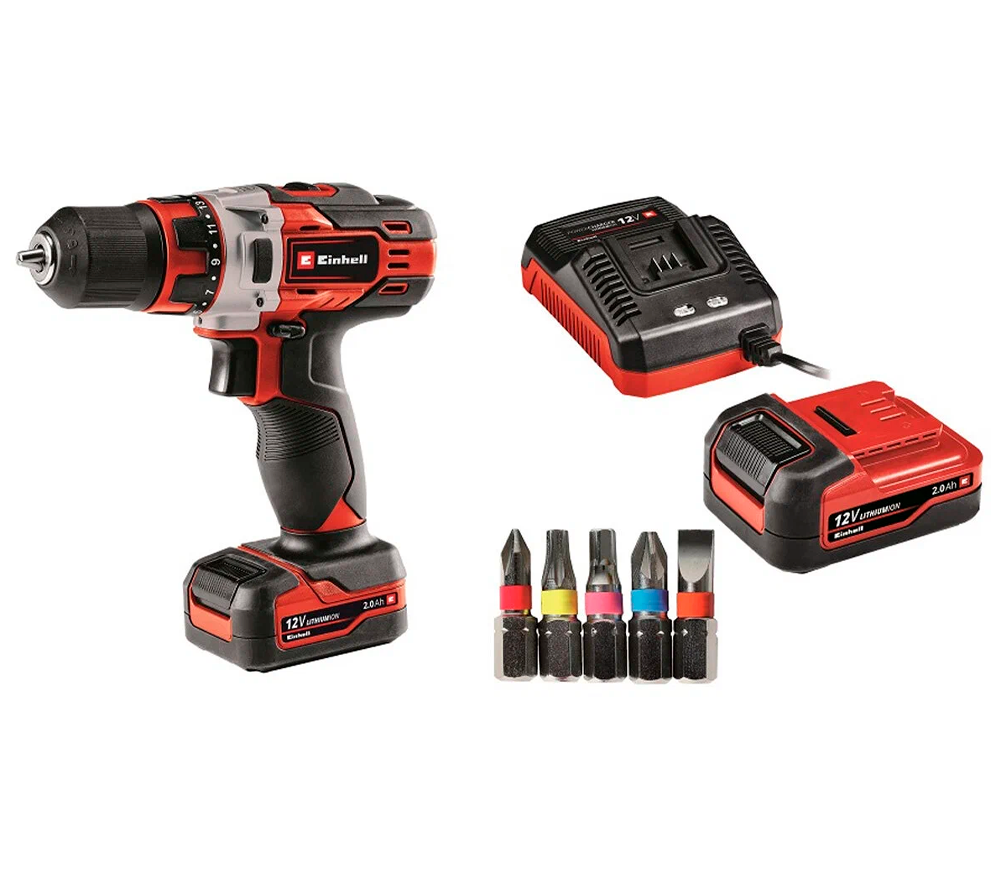 Mașină de înșurubat cu acumulator EINHELL TE-CD 12/1 Li 12V 2Ah-5