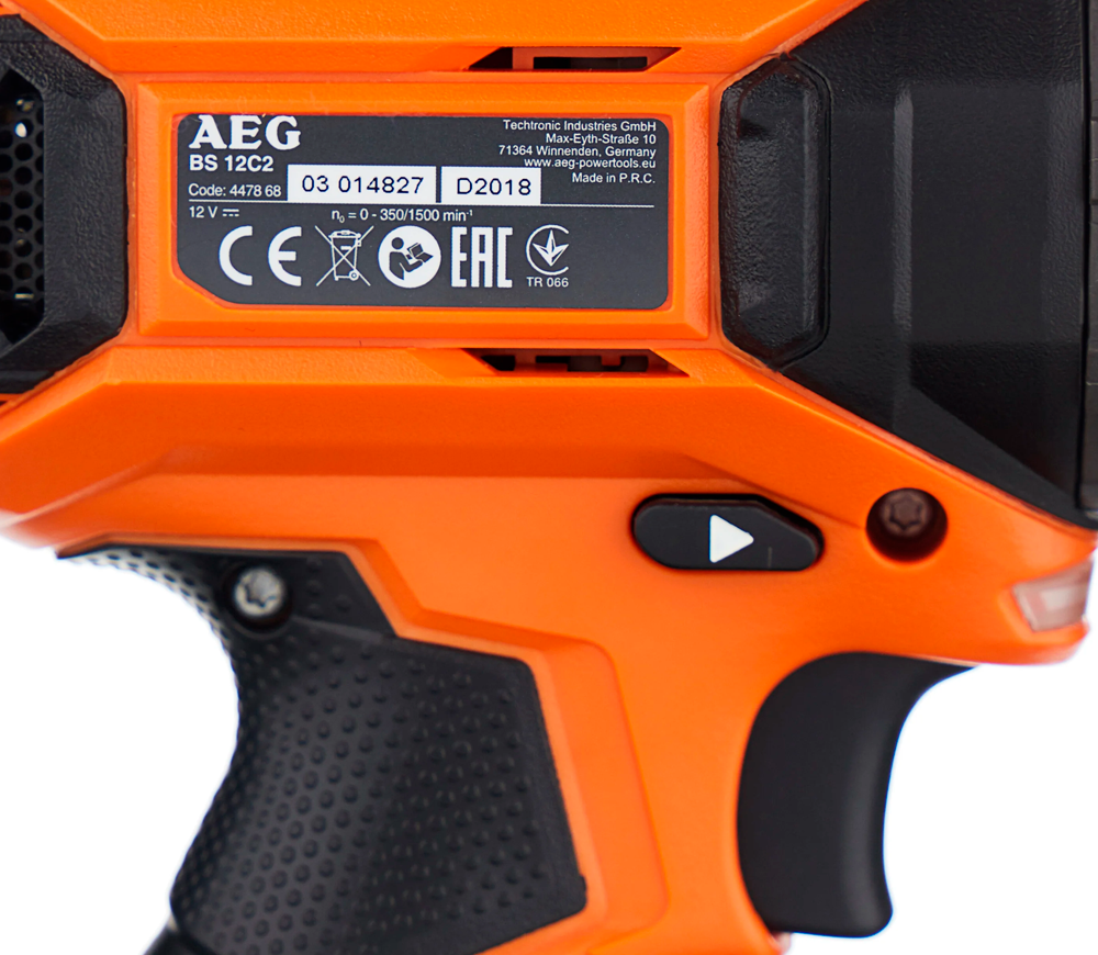 Шуруповерт аккумуляторный AEG BS12C2 Li-202C 12В 2Ач-6
