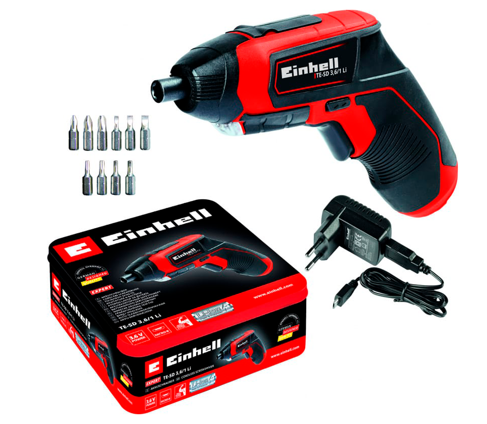 Mașină de înșurubat cu acumulator EINHELL TE-SD 3.6/1 Li 3.6V 1.5Ah-6