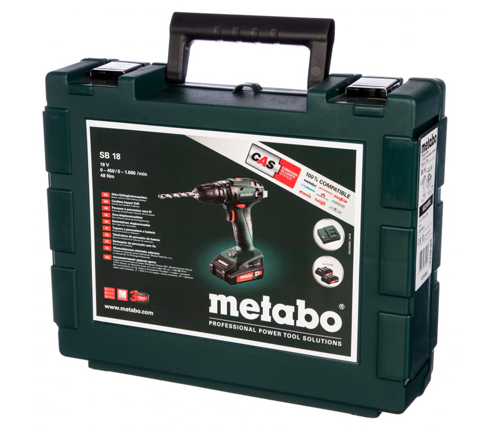 Шуруповерт аккумуляторный METABO SB 18 18В 2Ач-8