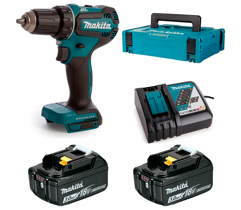 Шуруповерт аккумуляторный MAKITA DDF485RFJ 18В 3Ач-8