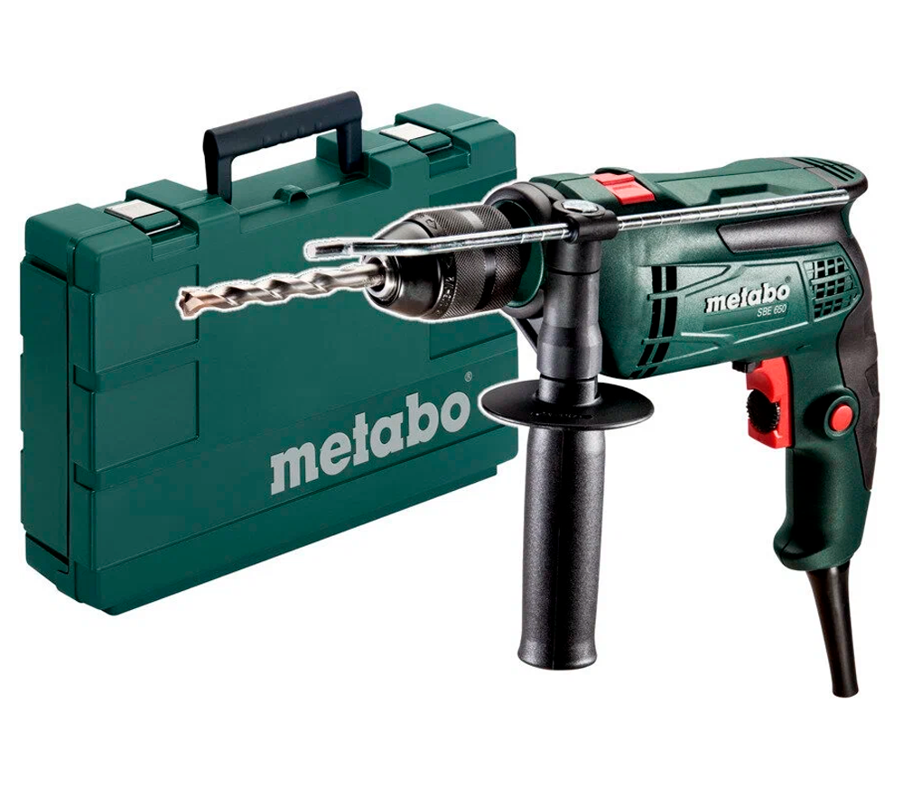 Mașină de găurit cu percuție METABO SBE 650 650w-9