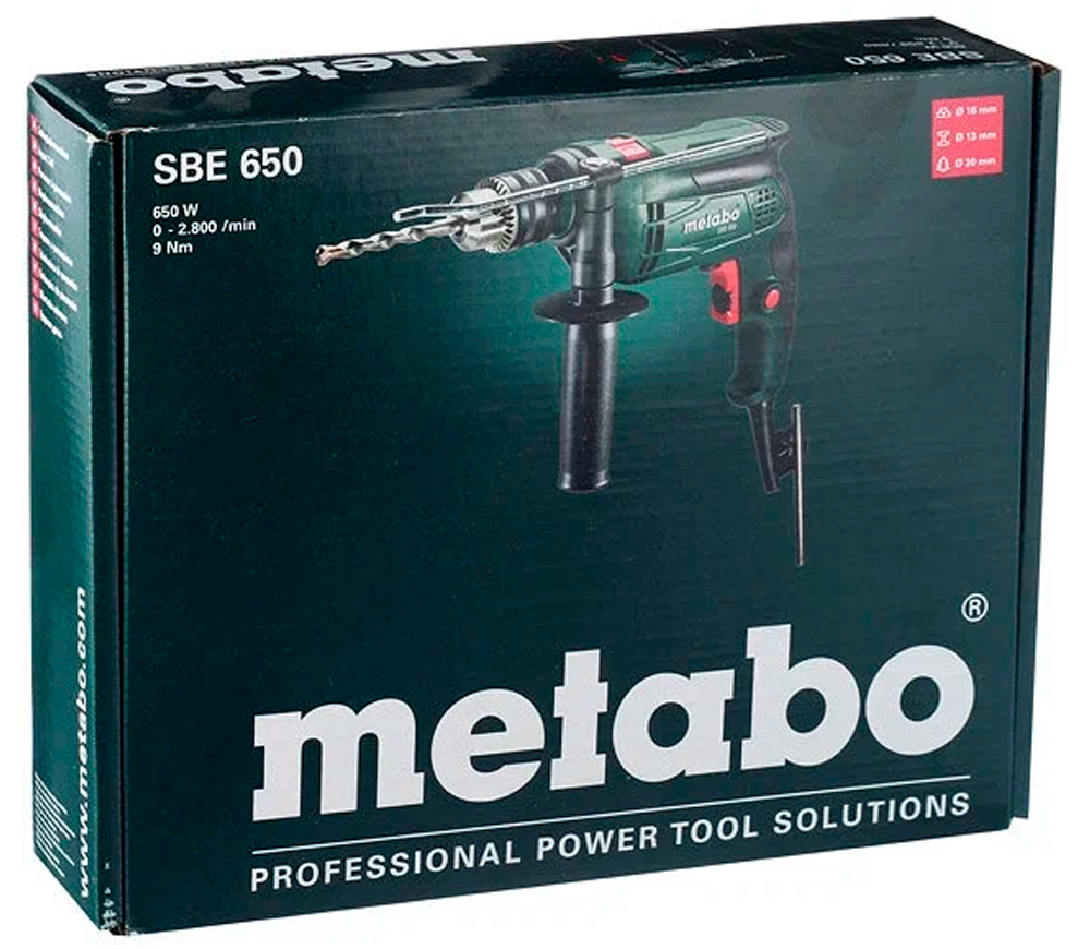Дрель ударная METABO SBE 650 650вт-9
