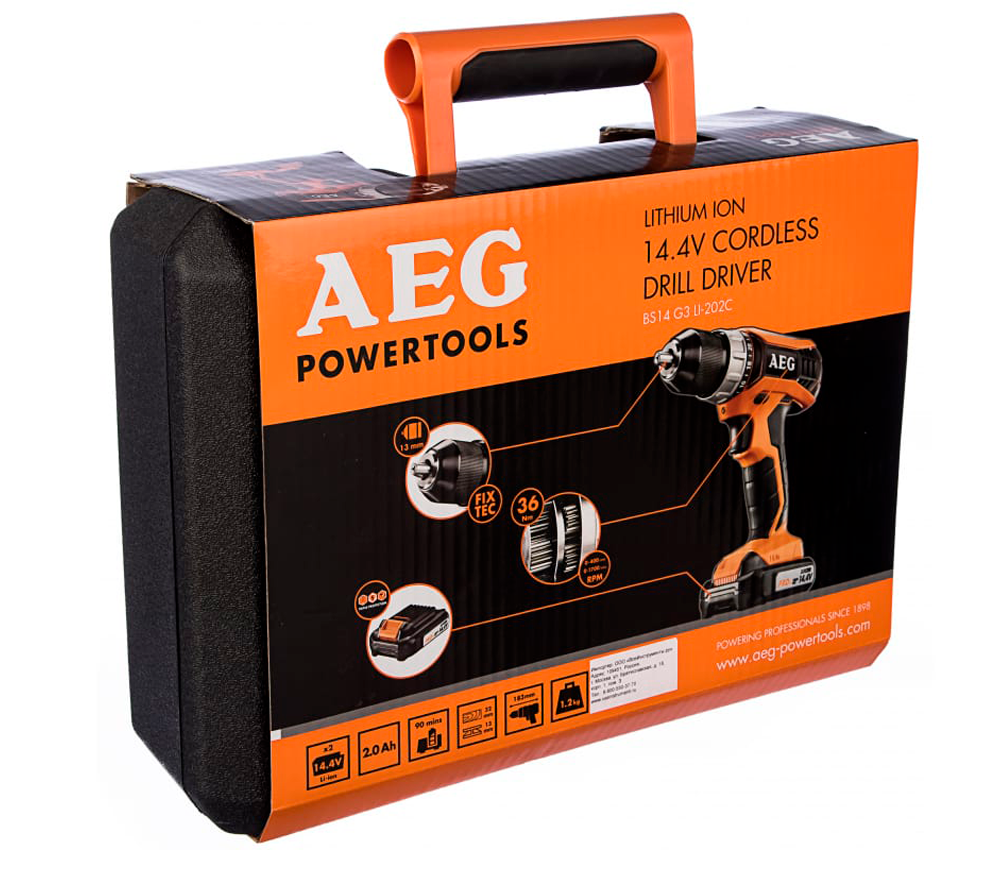 Mașină de înșurubat cu acumulator AEG BS14G3 LI-202C (4935451093) 14.4V 2Ah-9