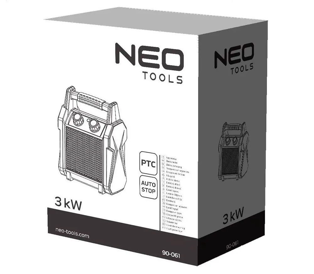 Тепловая пушка NEO TOOLS 90-061 3квт  210 000л/ч-5