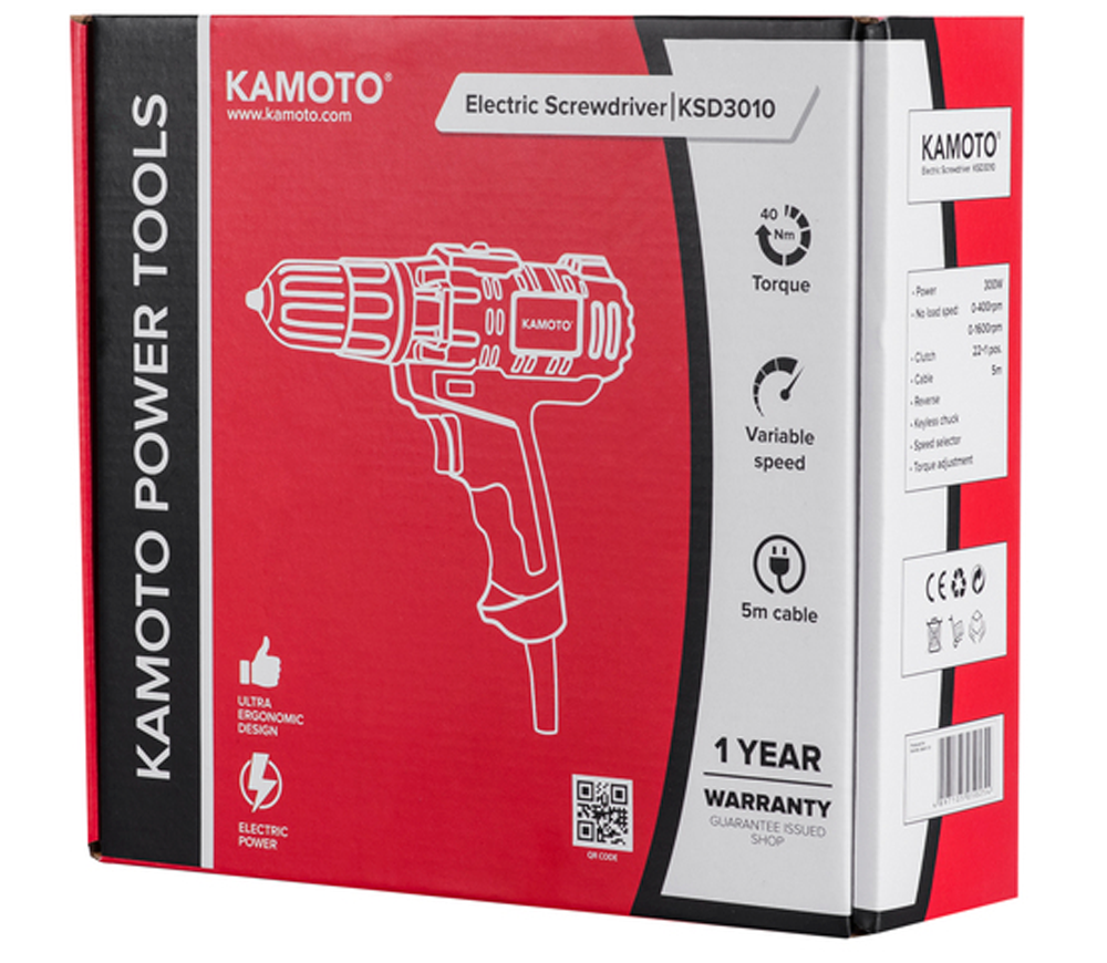 Шуруповерт KAMOTO KSD 3010 300вт-6