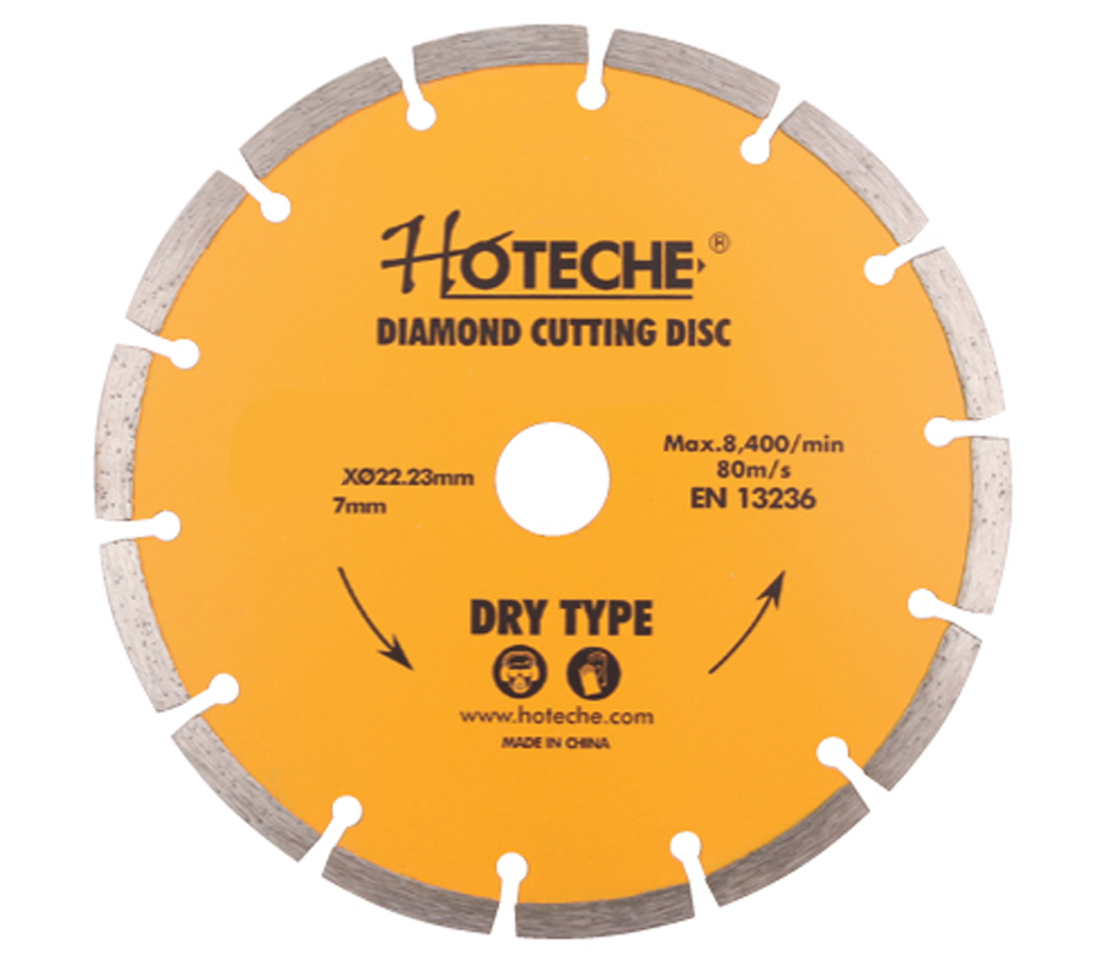 Disc de tăiat cu diamant HOTECHE 570206 230mm segmentat cărămidă/piatră/beton