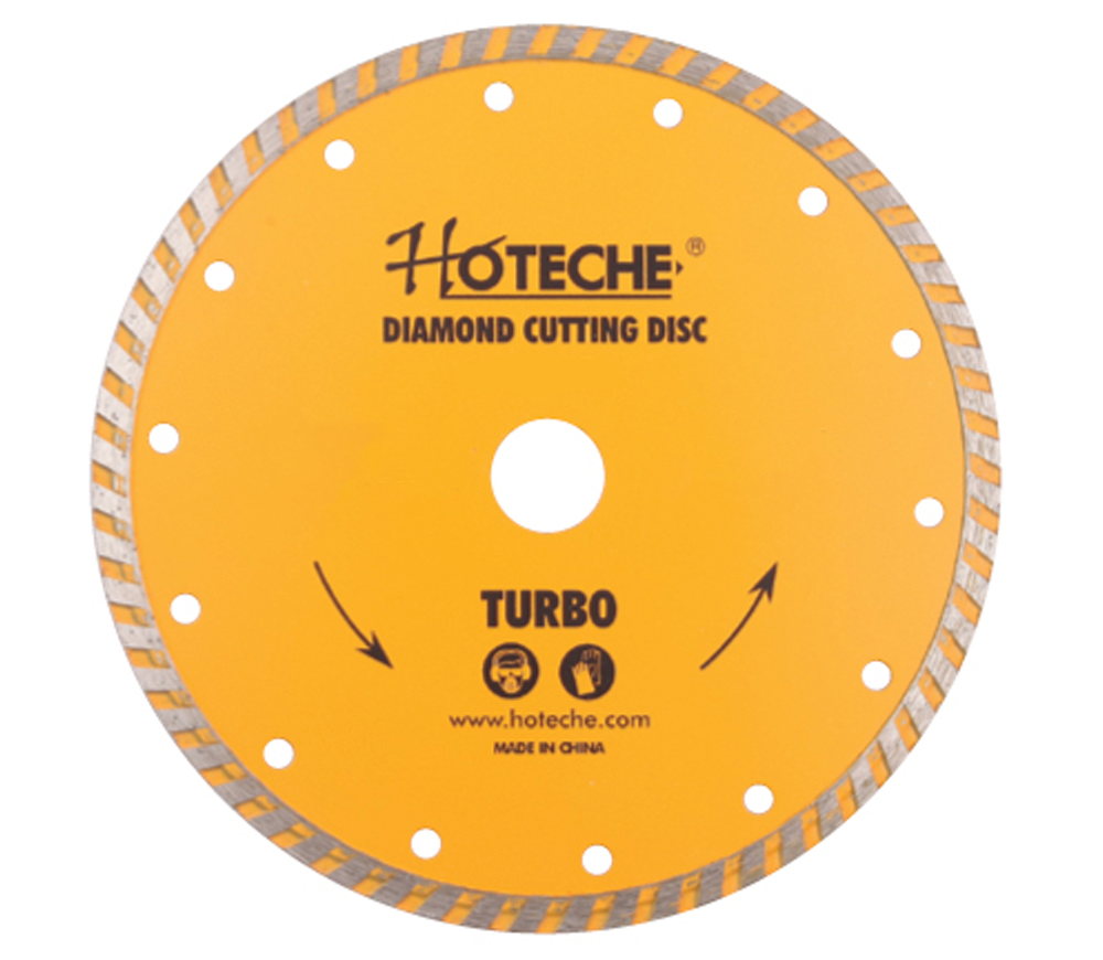 Disc de tăiat cu diamant HOTECHE 570304 125mm turbo cărămidă/piatră/beton