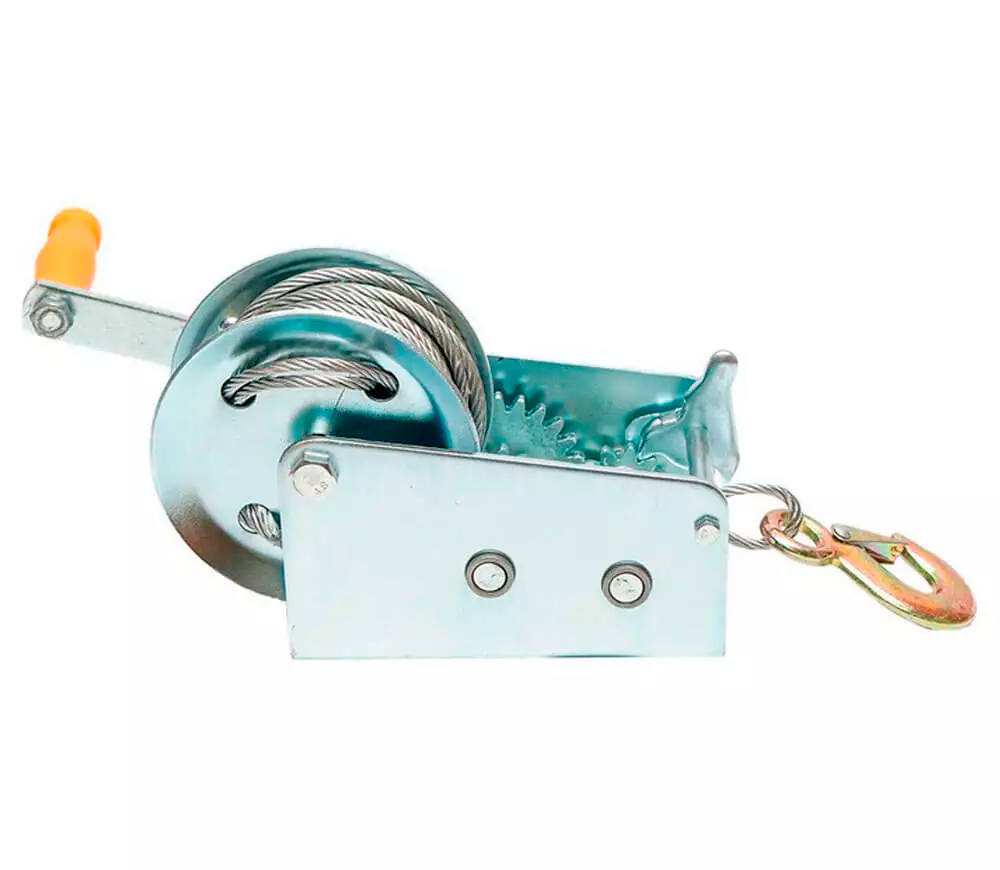 Troliu manual orizontal cu frână cu clichet HOTECHE 680002 450kg 8m-3