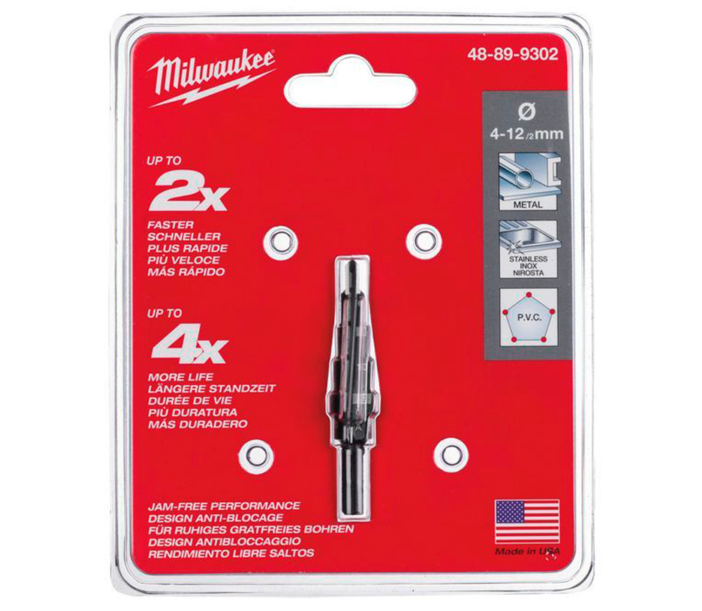 Burghiu în trepte MILWAUKEE 48899302 4-12mm HSS-4