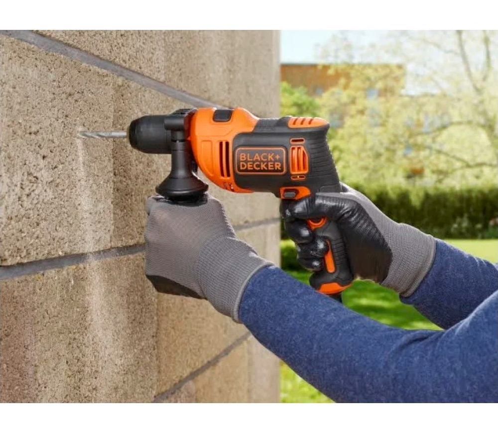 Дрель ударная BLACK&DECKER BEH550 550вт-4