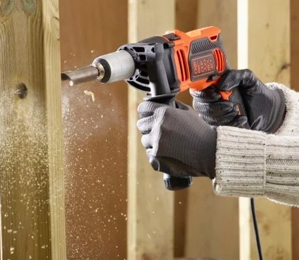 Mașină de găurit cu percutie BLACK&DECKER BEH850K 850w-5