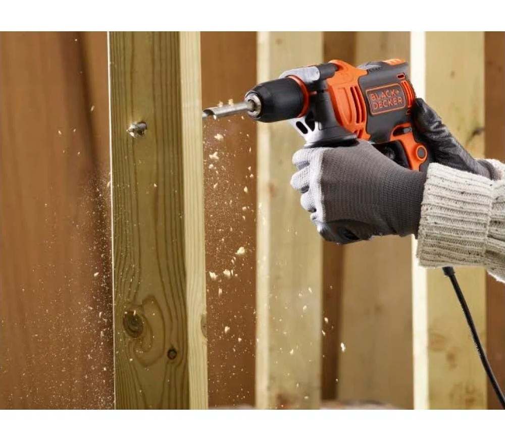 Дрель ударная BLACK&DECKER BEH550 550вт-5
