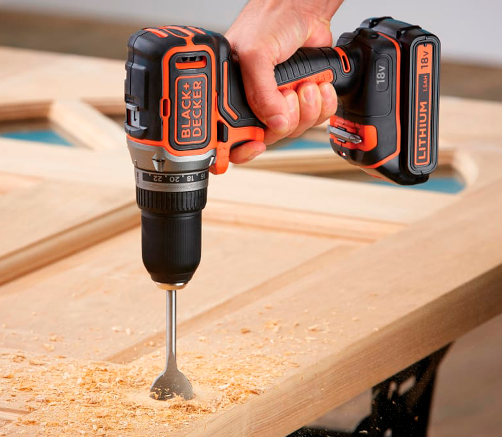 Шуруповерт аккумуляторный BLACK&DECKER BL186KB-QW 18В 1.5Ач-6