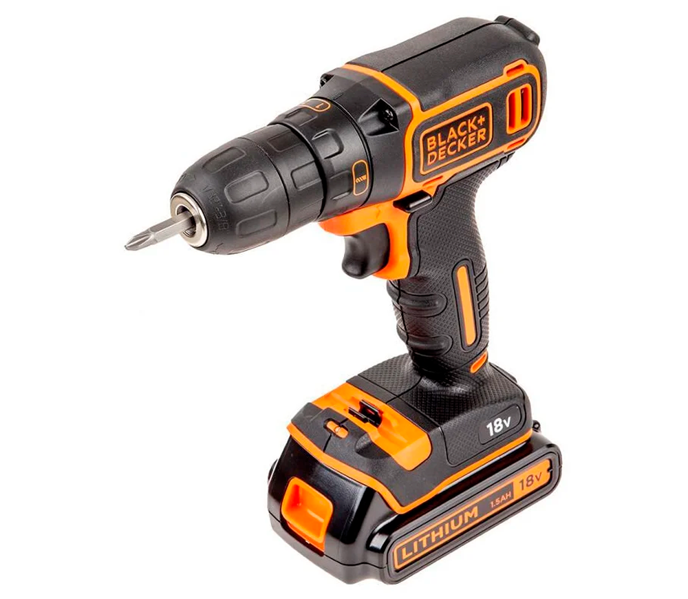 Mașină de înșurubat cu acumulator BLACK&DECKER BDCDC18KB 18V 1.5Ah-3