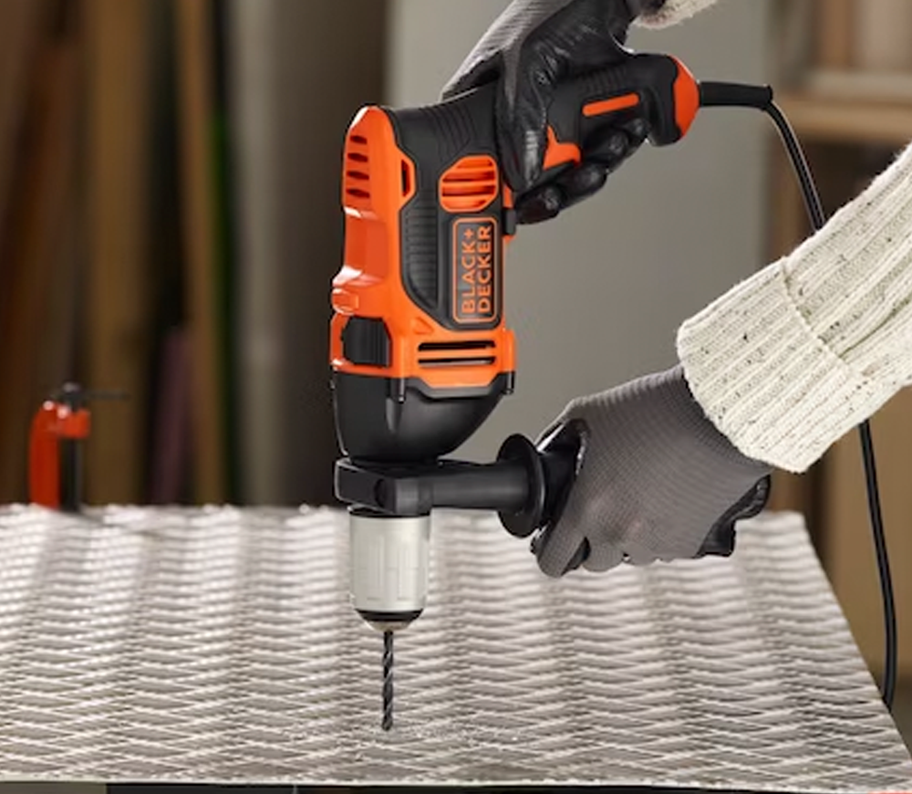 Mașină de găurit cu percutie BLACK&DECKER BEH850K 850w-7