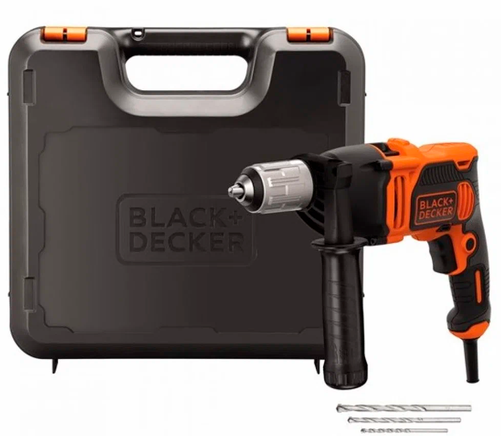 Mașină de găurit cu percutie BLACK&DECKER BEH850K 850w-8