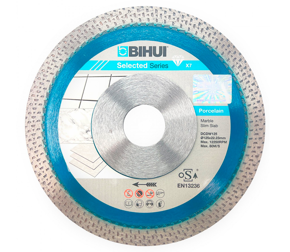 Disc de tăiat cu diamant BIHUI DCDW125 125mm  Cermică/Marmura/Granit
