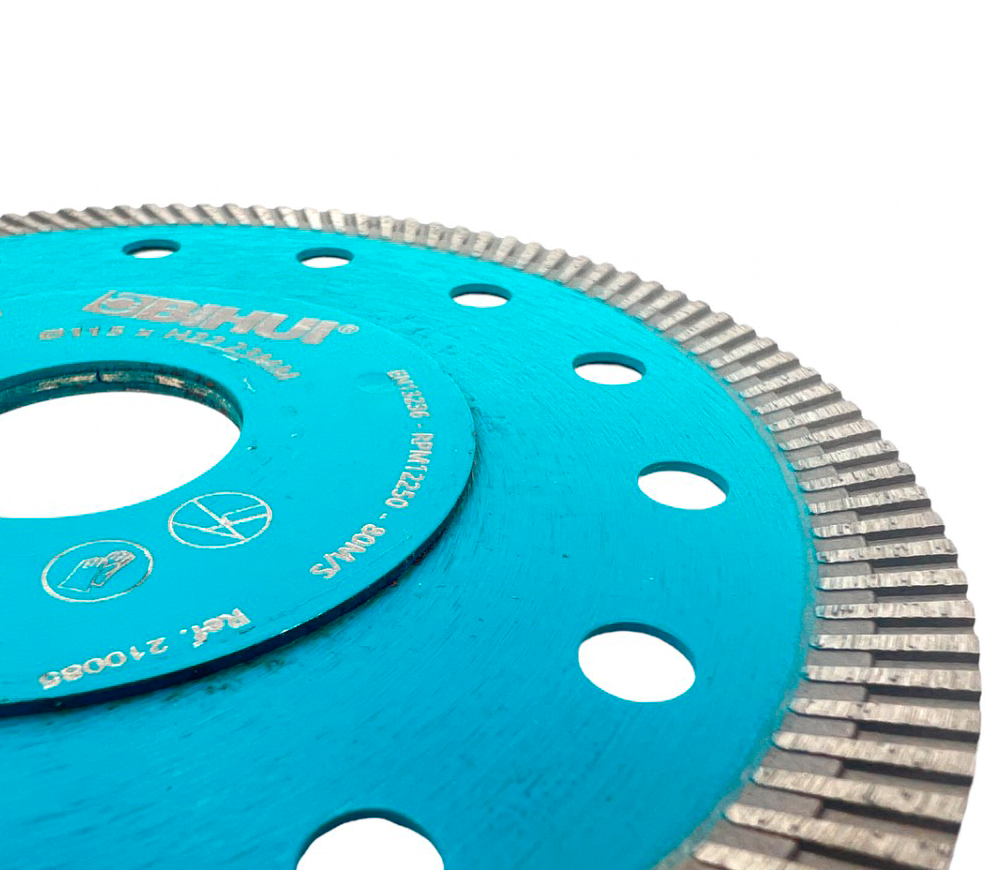 Disc de tăiat cu diamant BIHUI DCBN115 115mm turbo Cermică/Marmura/Granit-3