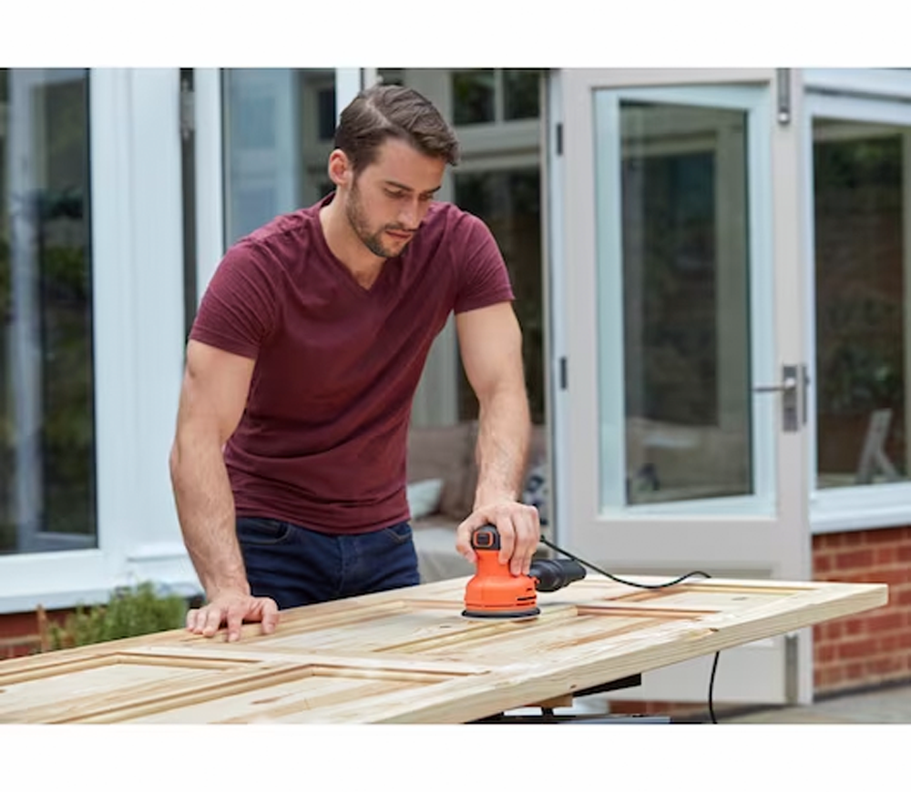 Mașină de șlefuit excentrică BLACK&DECKER BEW210 240w 125mm-4