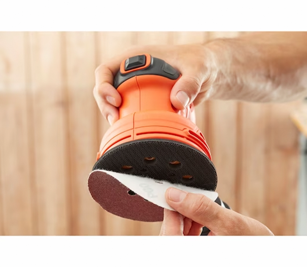 Mașină de șlefuit excentrică BLACK&DECKER BEW200 250w 125mm-6