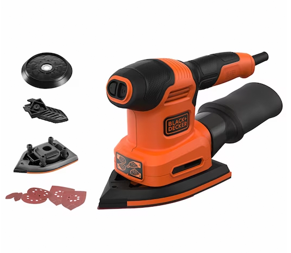 Mașină de șlefuit excentrică BLACK&DECKER BEW200 250w 125mm-7