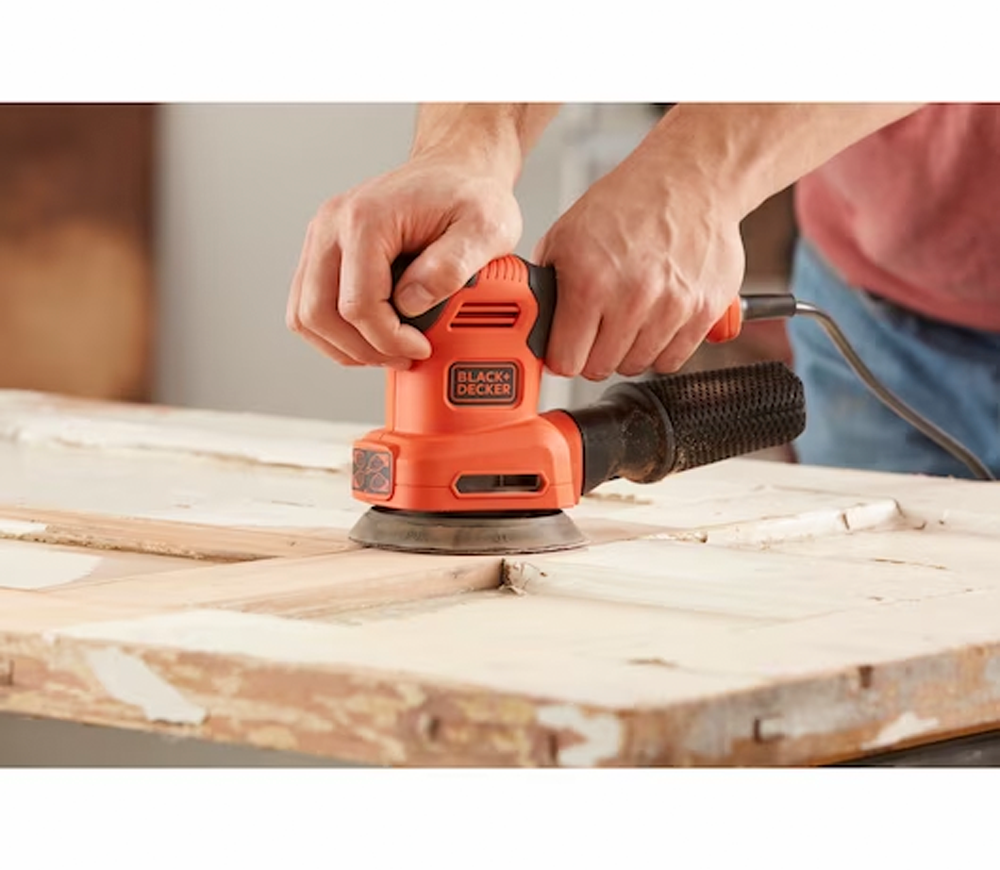 Mașină de șlefuit excentrică BLACK&DECKER BEW200 250w 125mm-8