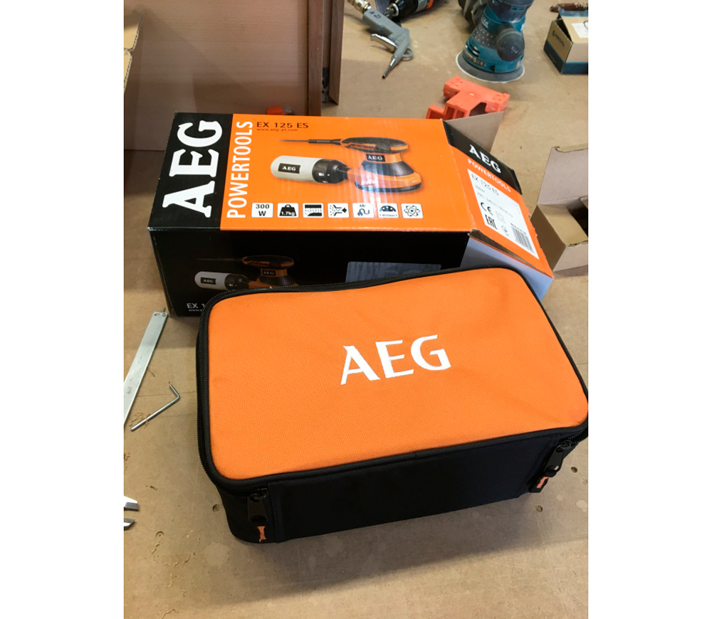 Mașină de șlefuit excentrică AEG EX 125 ES 300w 125mm-9