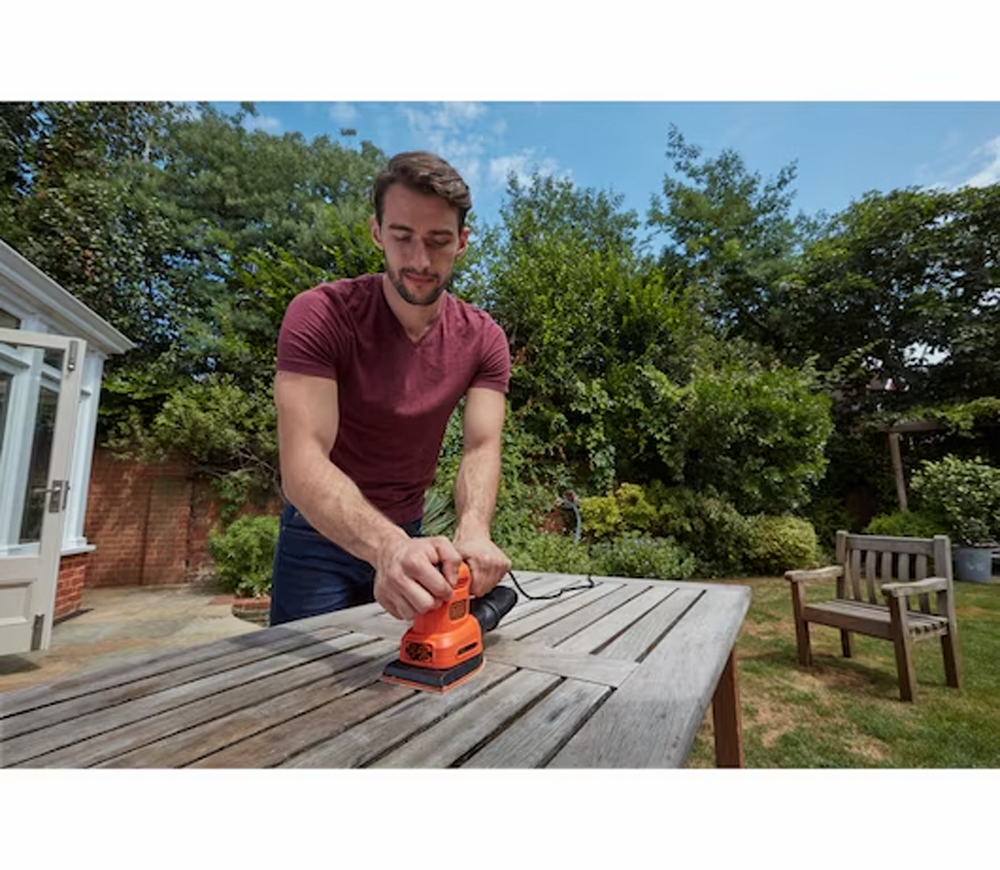 Mașină de șlefuit excentrică BLACK&DECKER BEW200 250w 125mm-9