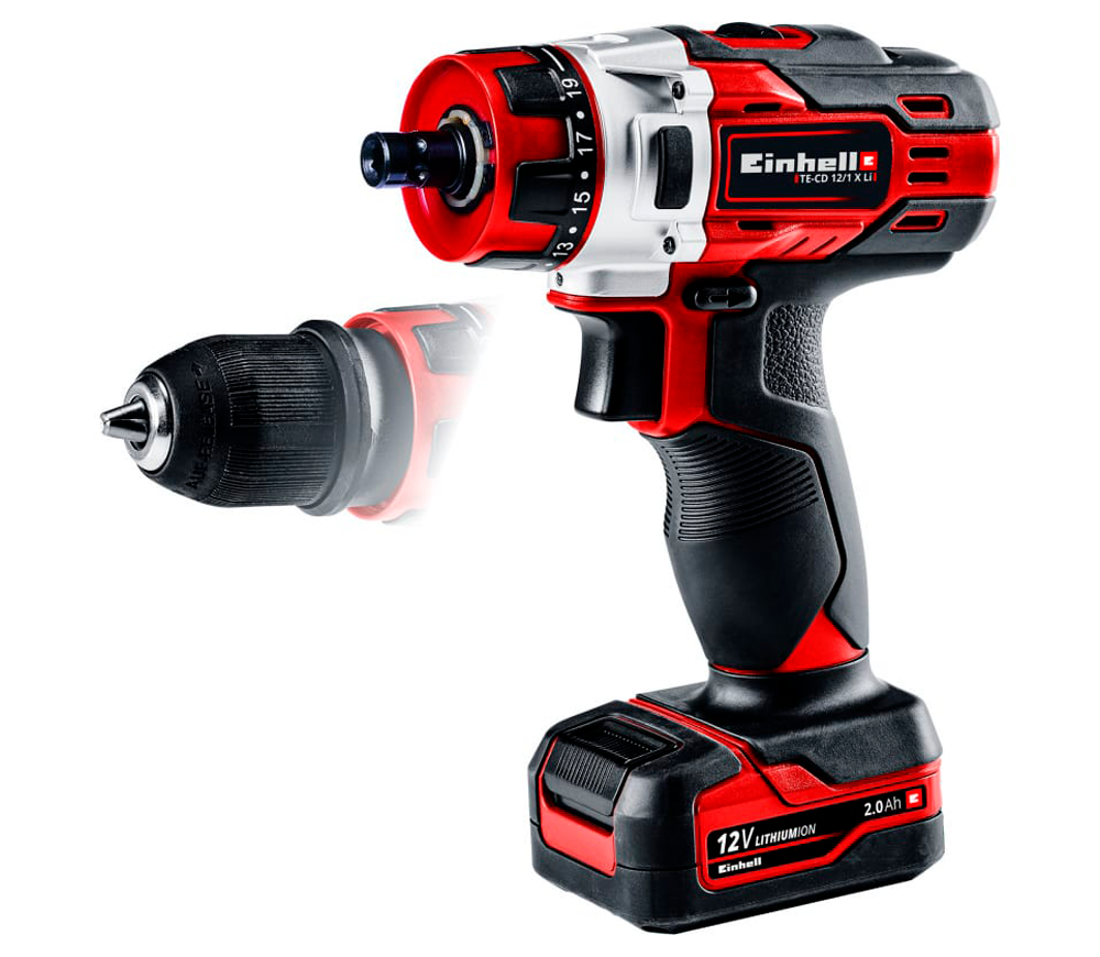 Mașină de înșurubat cu acumulator EINHELL TE-CD 12/1 X-Li 12V 2Ah