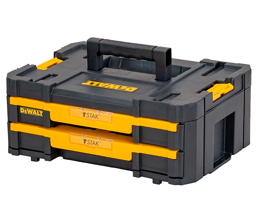 Organaizer cu 2 secții DEWALT TSTAK Double Shallow Drawers DWST1-70706 Plastic