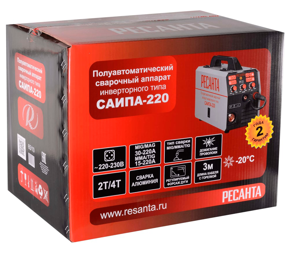 Aparat de sudat RESANTA САИПА-220 220A-10