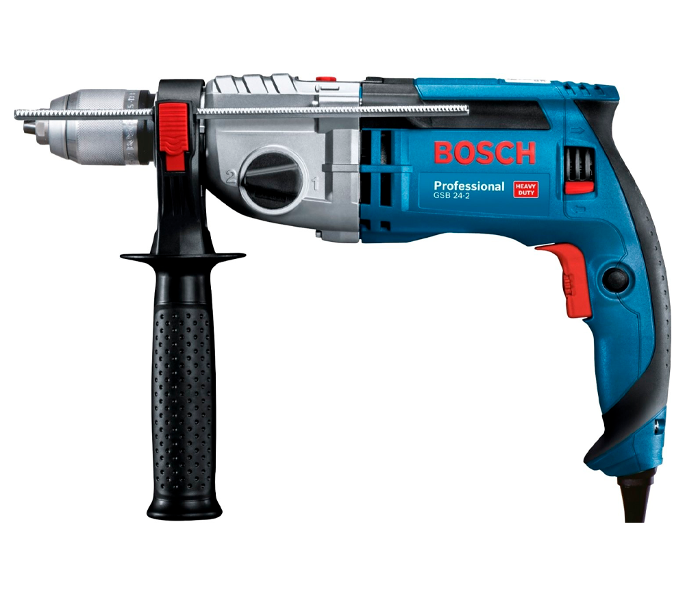 Mașină de găurit cu percuție BOSCH GSB 24-2  1100w-2