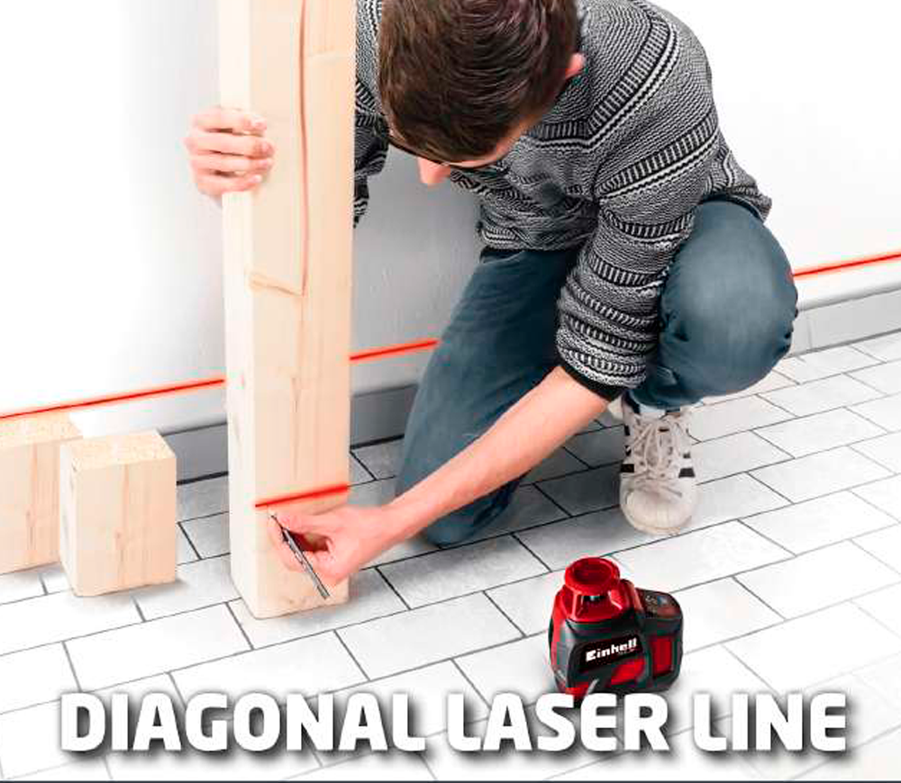 Nivelă cu laser EINHELL TE-LL 360 2fascicole 20m-3