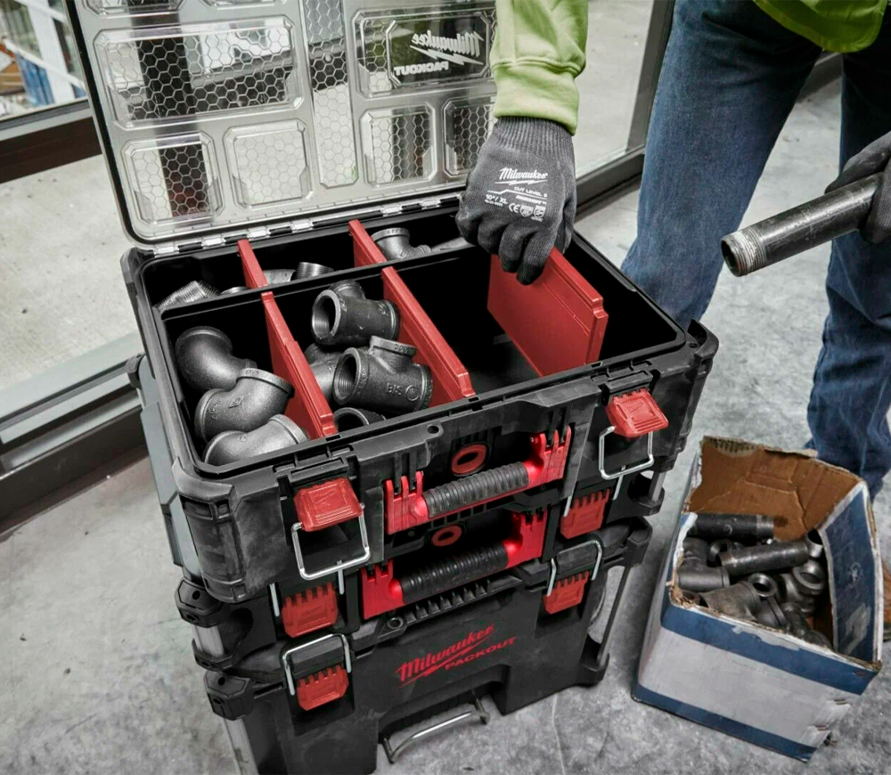 Valiză organaizer MILWAUKEE Packout deep Organiser 4932478625 Plastic-4