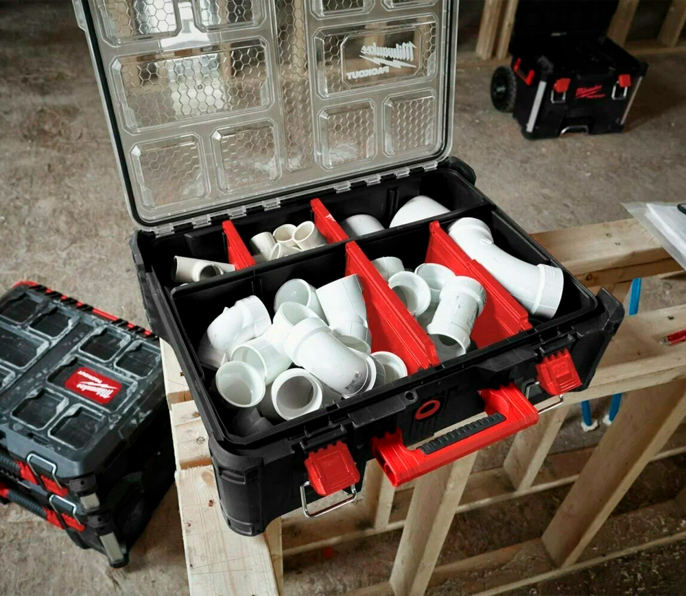 Valiză organaizer MILWAUKEE Packout deep Organiser 4932478625 Plastic-5