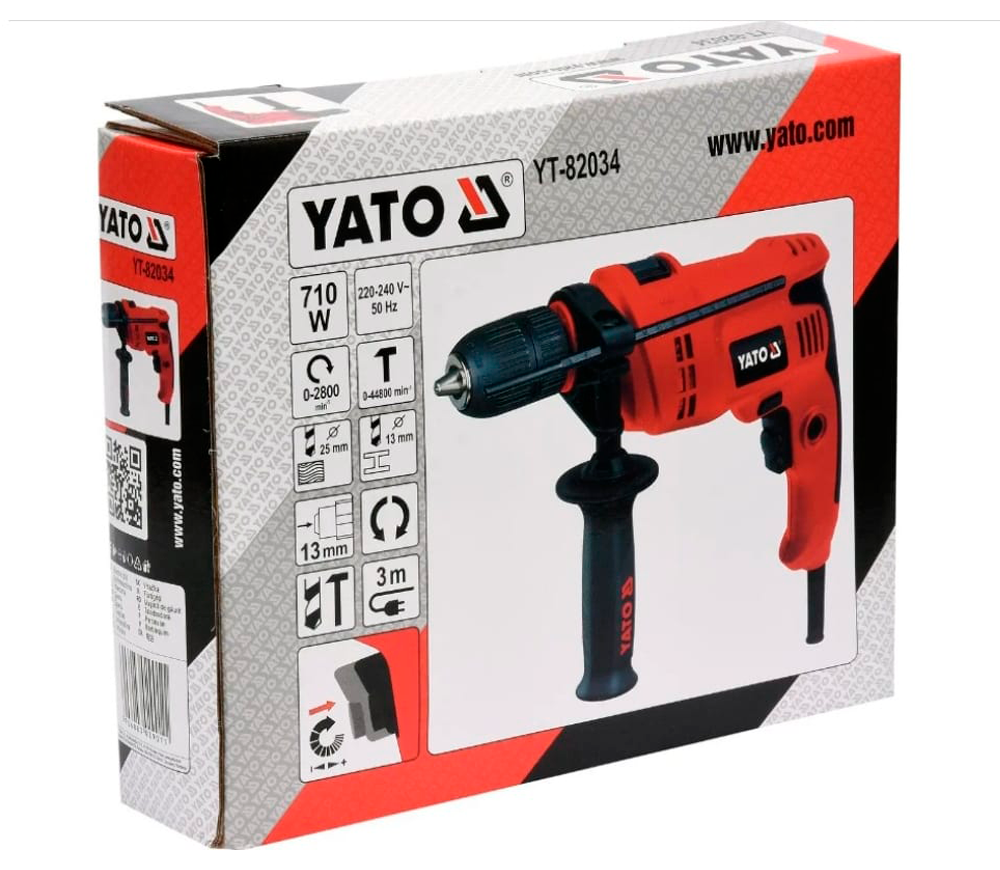 Mașină de găurit YATO YT82034 710w-6