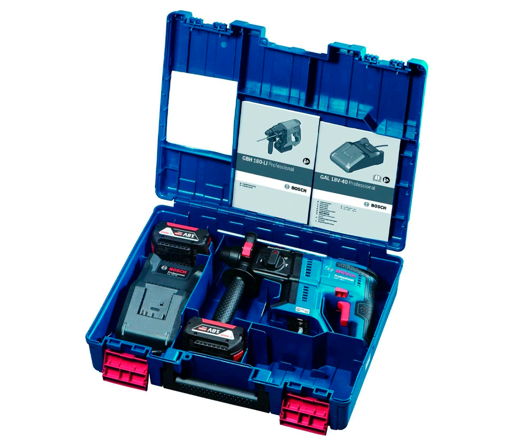 Ciocan rotopercutor cu acumulator BOSCH GBH 180-LI 2J 18V 4Ah-6