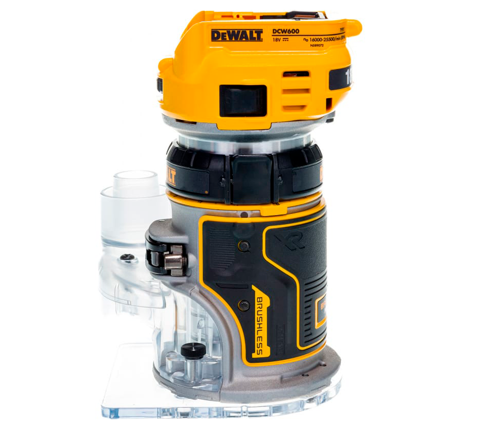Mașină de frezat cu acumulator (fără baterii) DEWALT DCW600N 36mm 18V-6