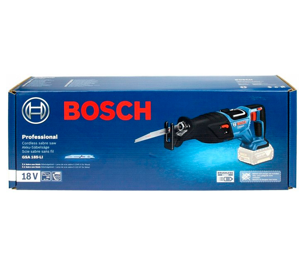 Fierăstrău sabie cu acumulator (fără baterii) BOSCH GSA 185-LI 18V-8