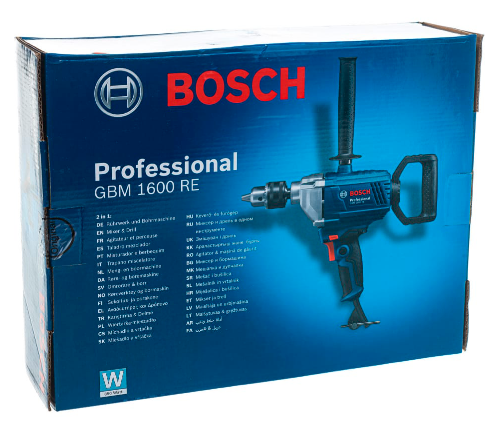 Mașină de găurit fără percuție BOSCH GBM 1600RE 850w-9