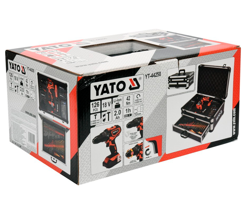 Mașină de înșurubat cu acumulator YATO YT44250 18V 2Ah-10