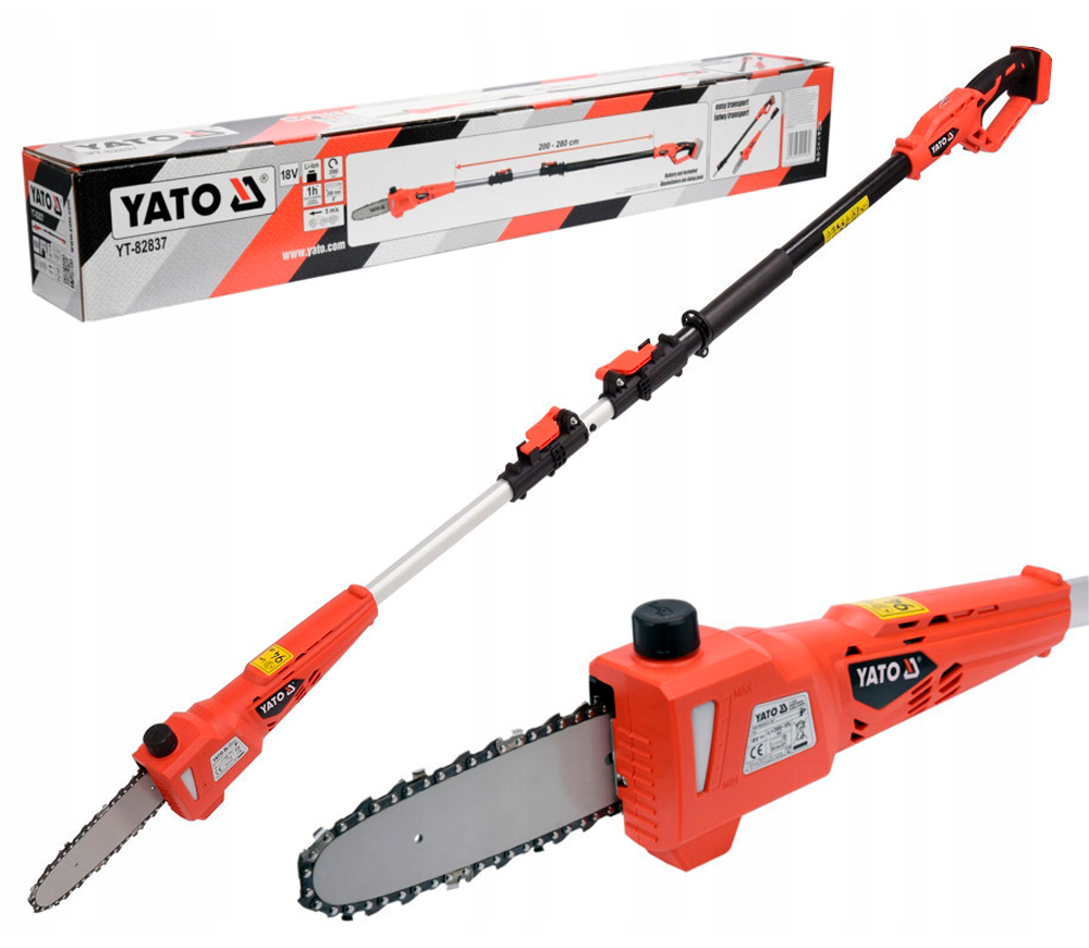 Fierăstrău cu lanț cu acumulator (fără baterii) YATO YT82837 200mm 18V-3