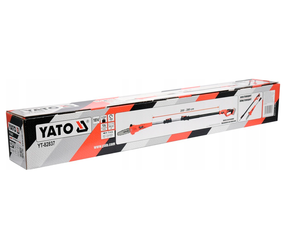 Fierăstrău cu lanț cu acumulator (fără baterii) YATO YT82837 200mm 18V-6
