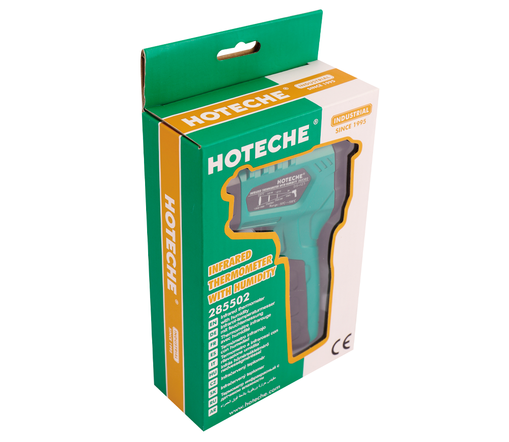 Бесконтактный цифровой пирометр HOTECHE 285502 -50/+550°C-5