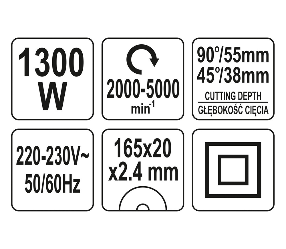 Fierăstrău circular cu picaj YATO YT82168 1300w 165mm-4