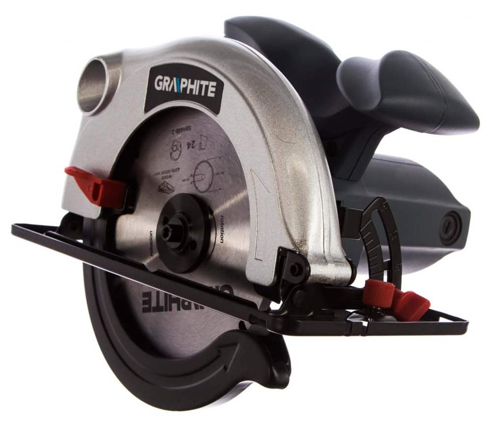 Дисковая пила GRAPHITE 58G486 1200вт 185мм-3