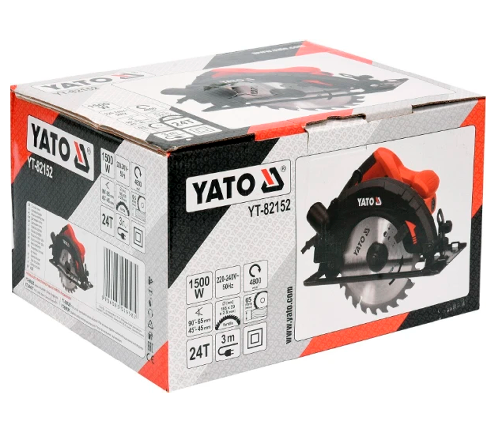 Fierăstrău circular YATO YT82152 1500w 185mm-4