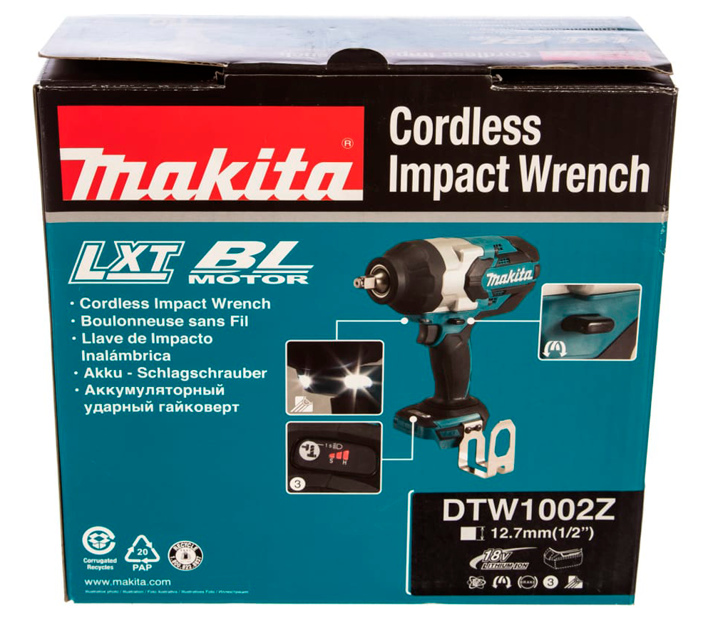 Mașină de înșurubat cu impact (fără bat.) MAKITA DTW1002Z  1000Nm-8